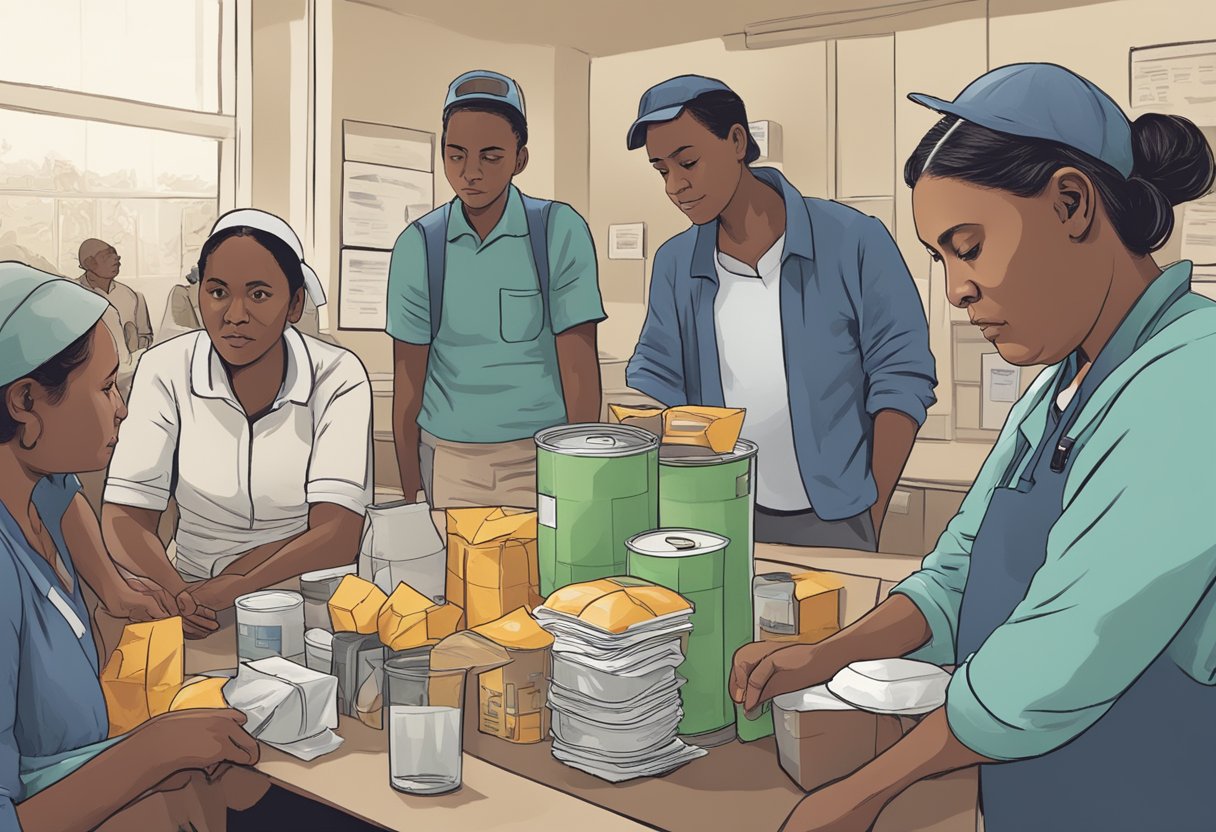 Residents' faces show concern as staff ration supplies, cut services, and seek alternative funding sources