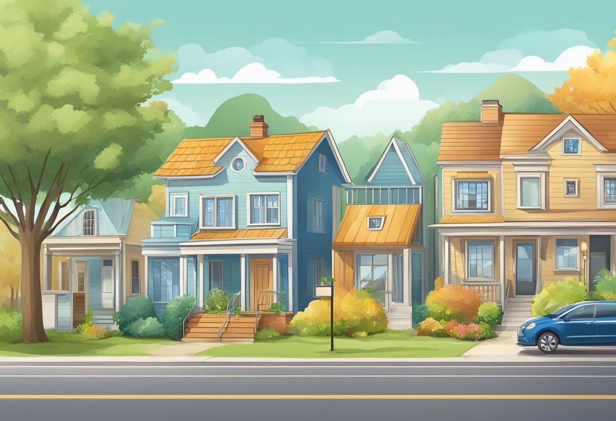 Various income sources: rental properties, stock investments, and freelance work. A retirement savings account grows steadily