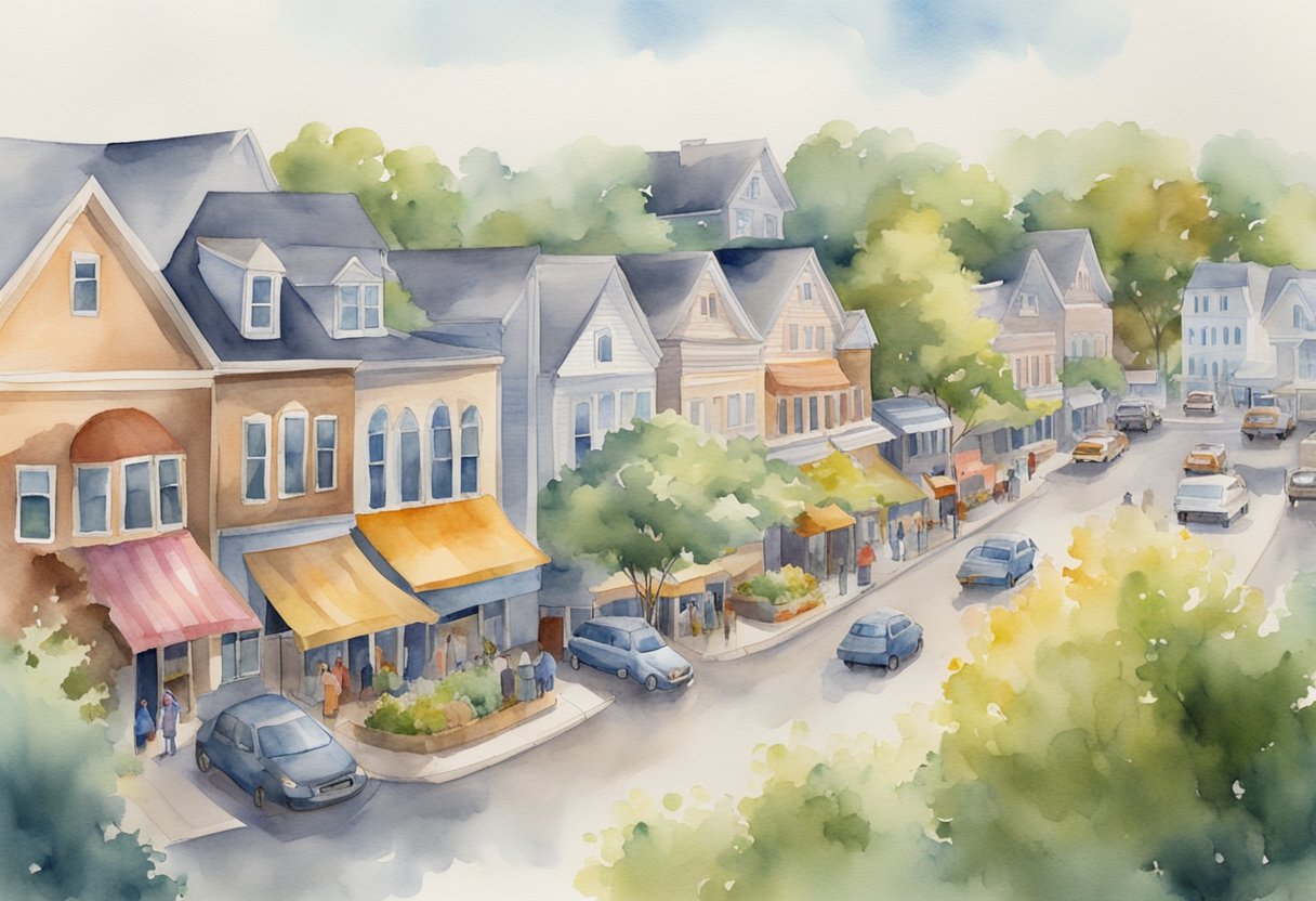 A bustling real estate market in Indiana, with diverse properties and investors looking towards a promising future
