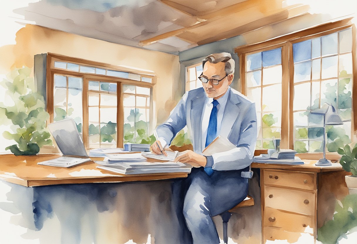 A real estate investor in Louisiana consults with professionals, studying market data and financial reports