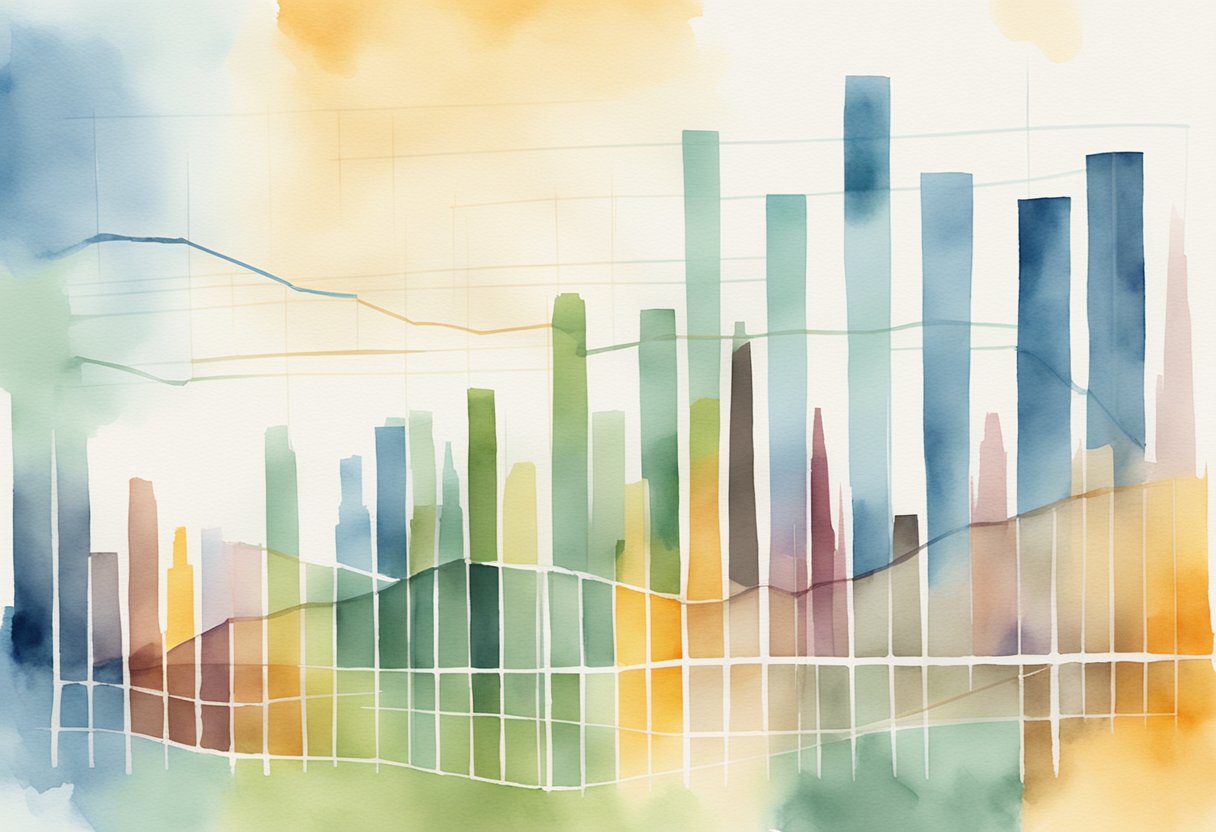 A graph showing real estate investment metrics in Minnesota, with rising trends and key data points highlighted