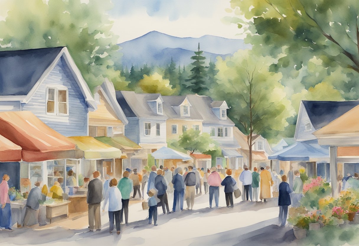 A bustling real estate market in New Hampshire, with properties changing hands and investors weighing the risks and rewards of their investments