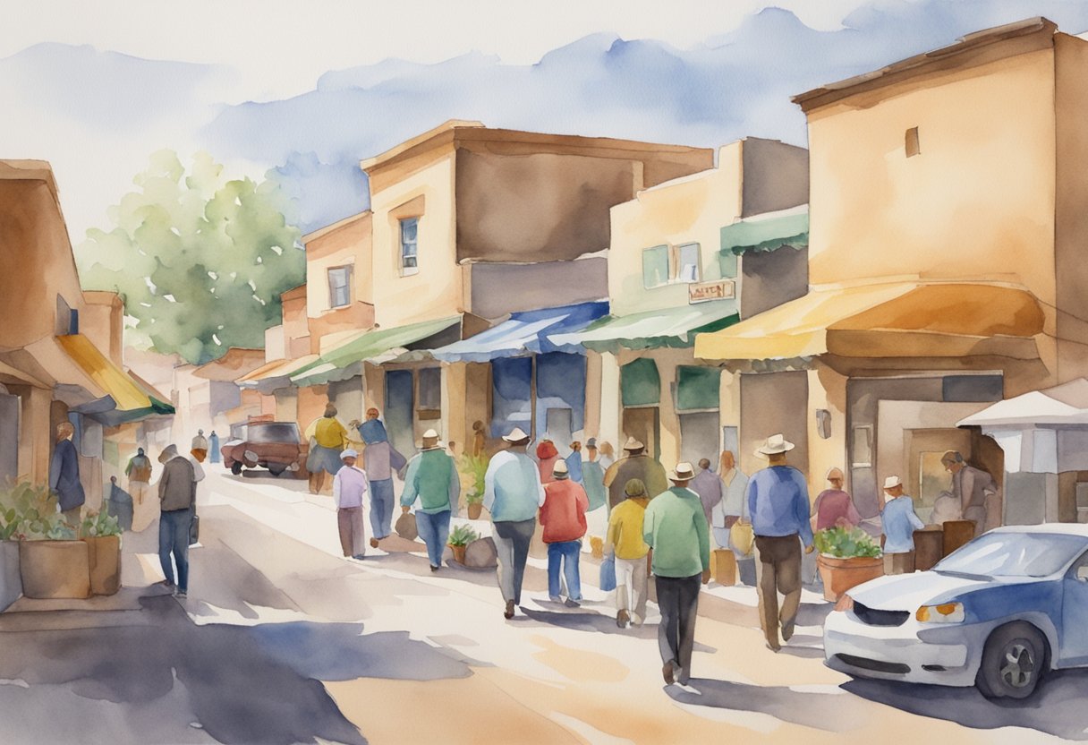 A bustling real estate market in New Mexico, with diverse properties and eager investors