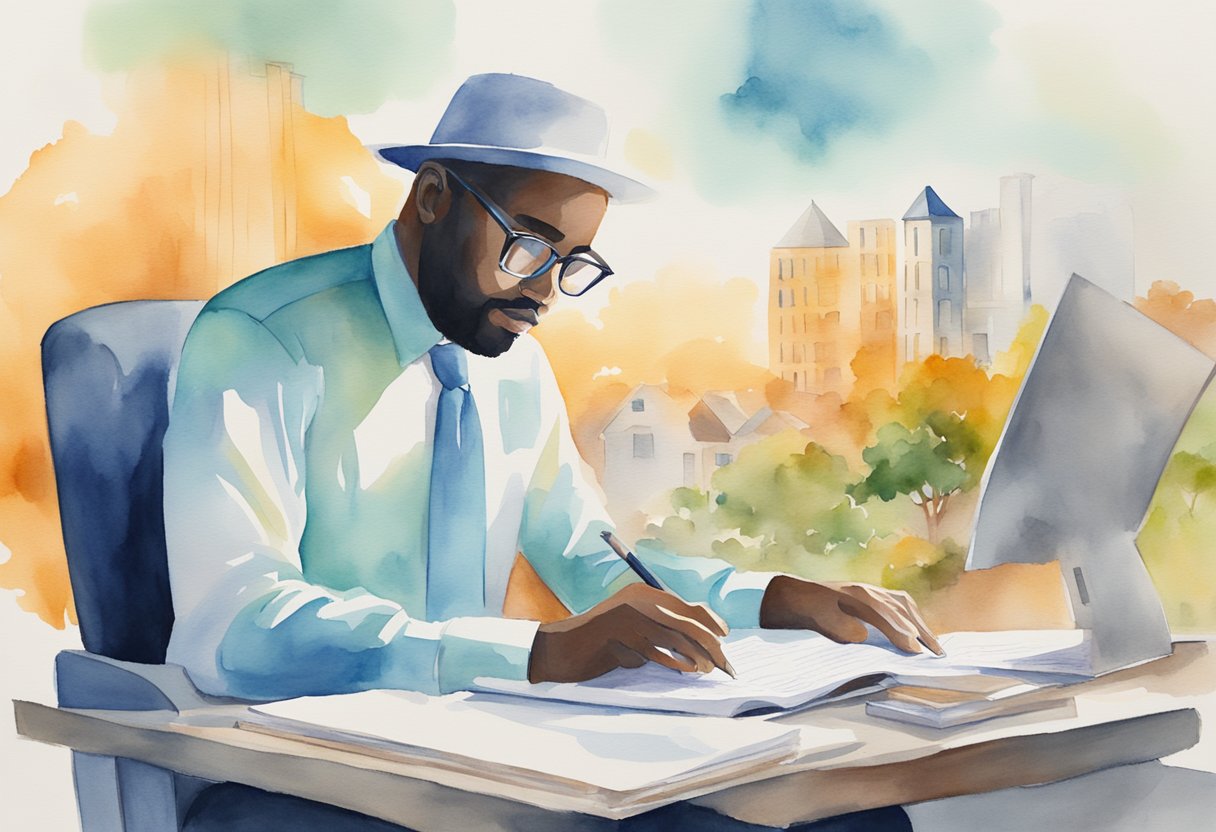 A person researching legal and tax considerations for real estate investing in North Carolina