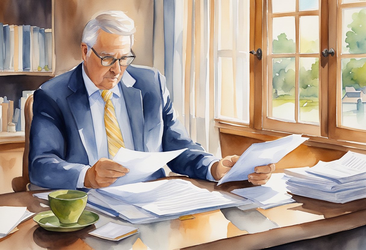 An investor reviews legal documents and regulatory guidelines for real estate in South Carolina
