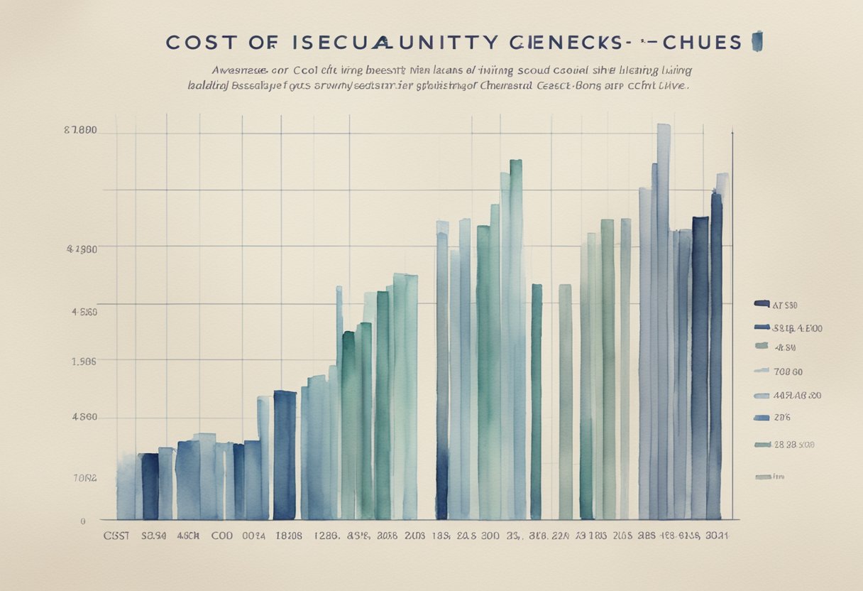 A graph showing the increase in average social security checks over time, with the title "Cost of Living Adjustments (COLA)" displayed prominently