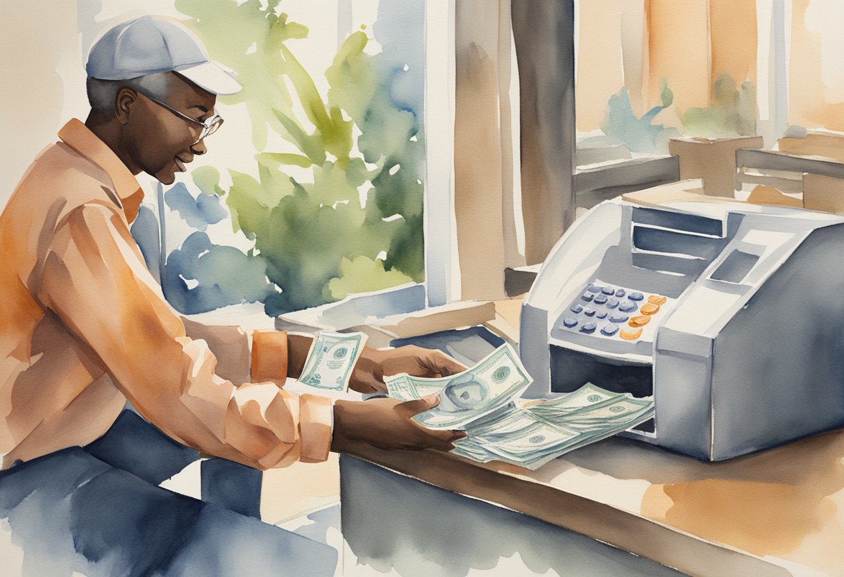 A person receiving a paycheck while engaging in substantial gainful activity for at least 5 years, demonstrating work incentives under the social security 5 year rule