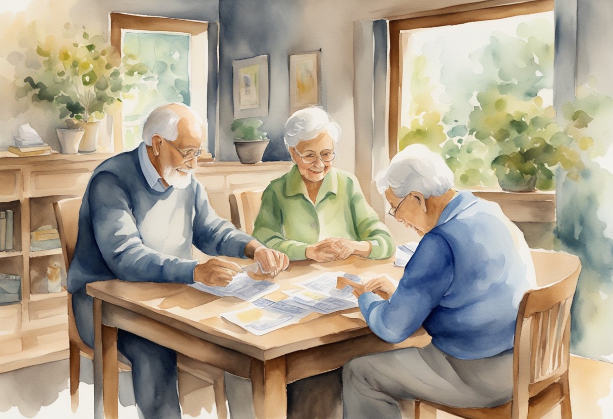 Seniors receiving financial support, with social security as their sole income