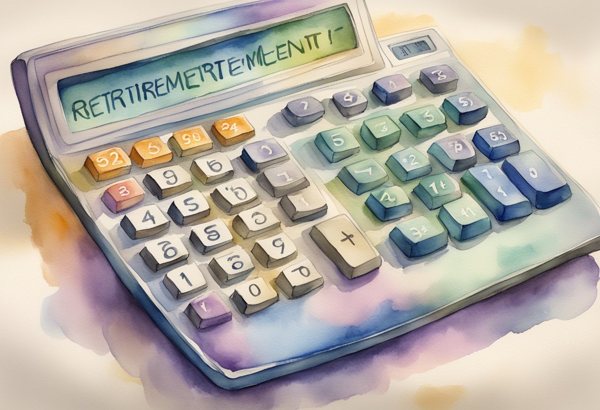 A calculator displaying Full Retirement Age and Benefits Calculation, with a remarried couple's social security information