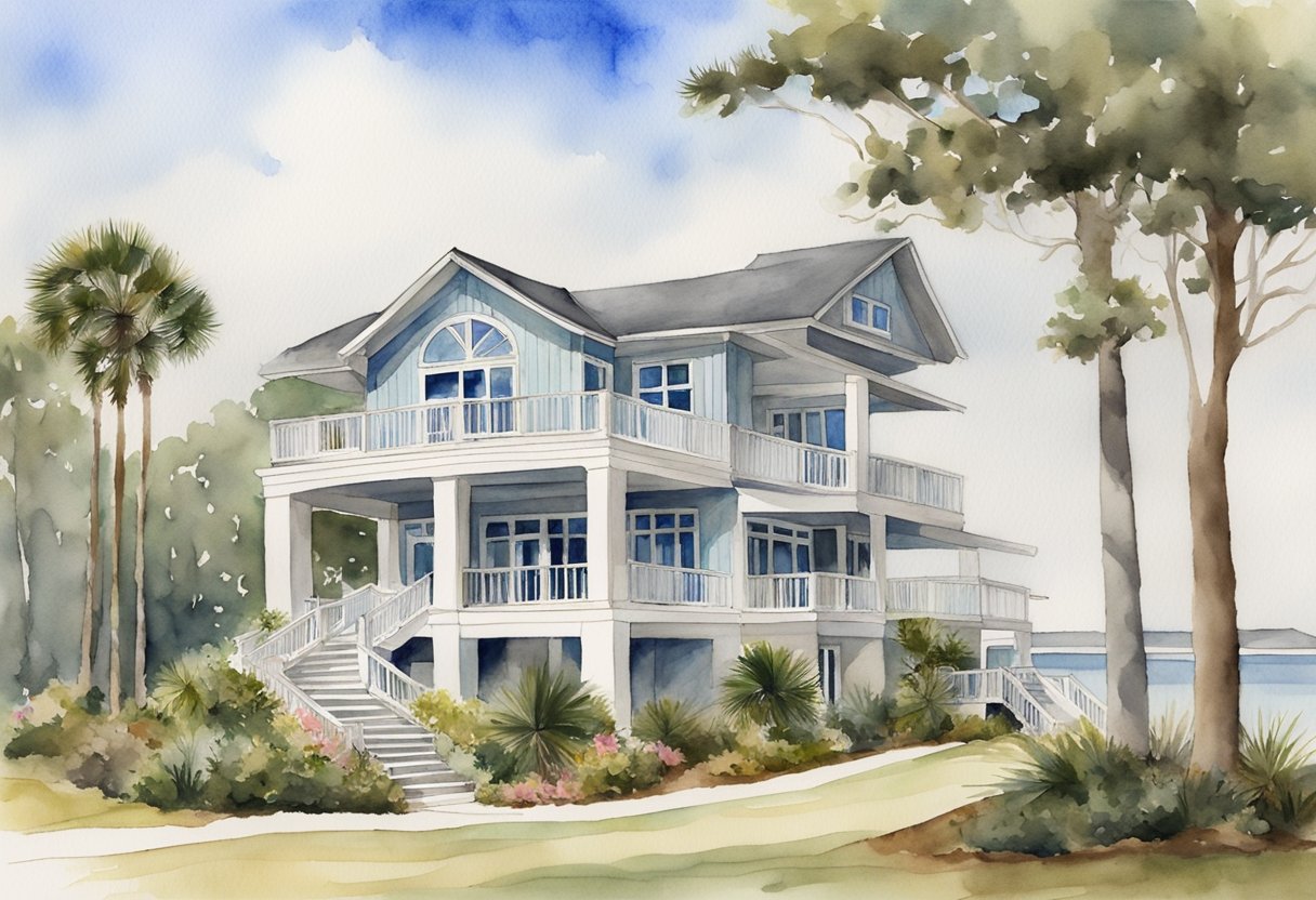 A beachfront villa generates rental income in Hilton Head, SC. Other property types include condos and vacation homes