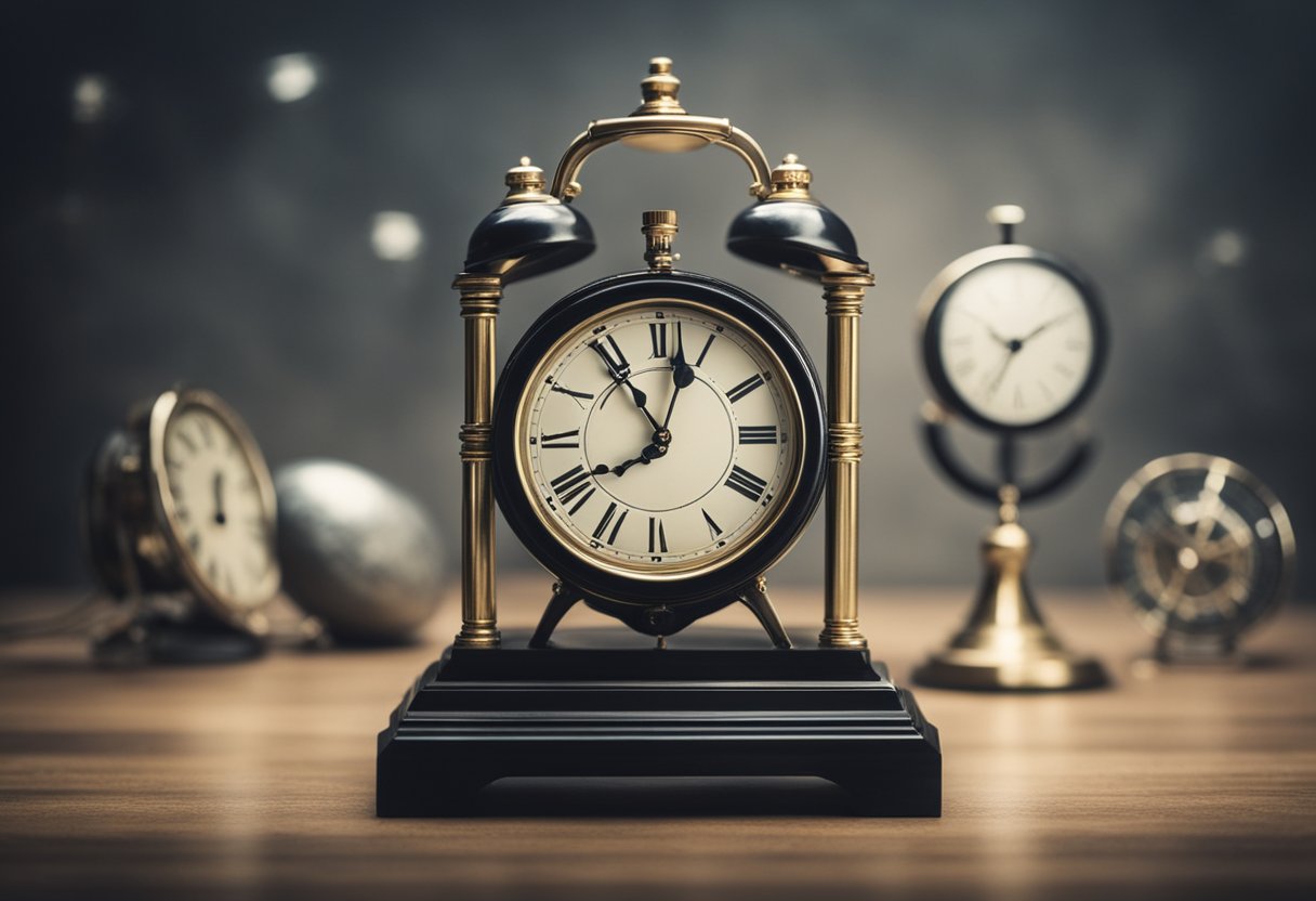 A clock, globe, and brain symbolize time, unity, and mind. Redefining wealth