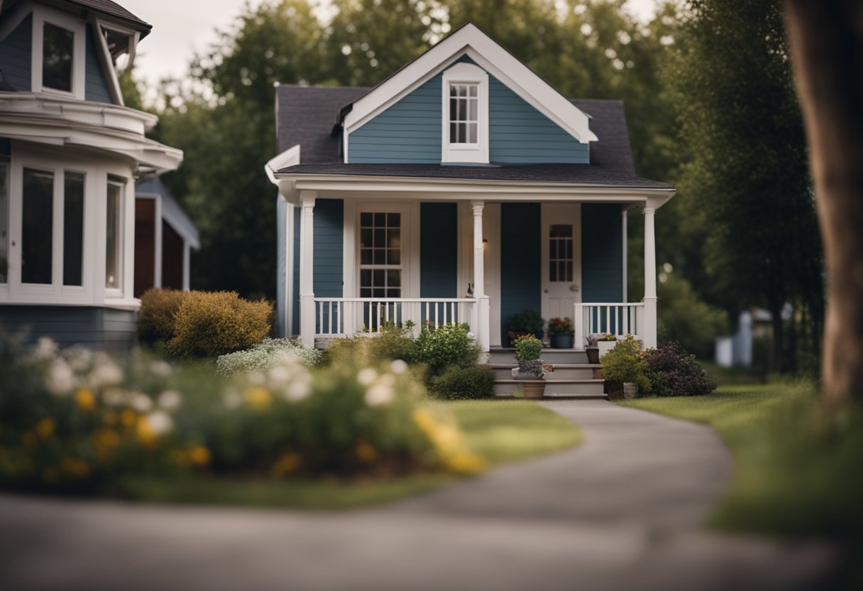 A cozy, modest home with a small garden and affordable rent. Nearby amenities include a community center, grocery store, and public transportation