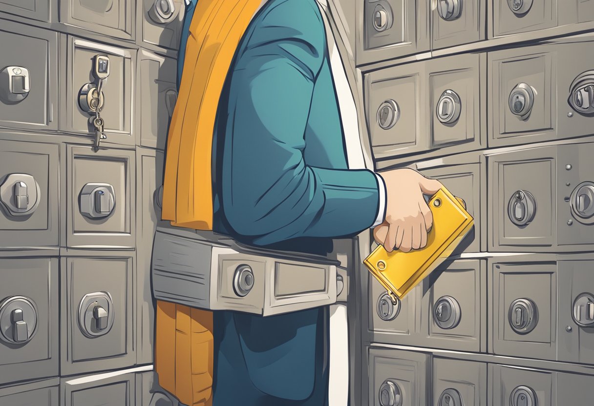 A person holding a key to unlock a vault full of investment opportunities