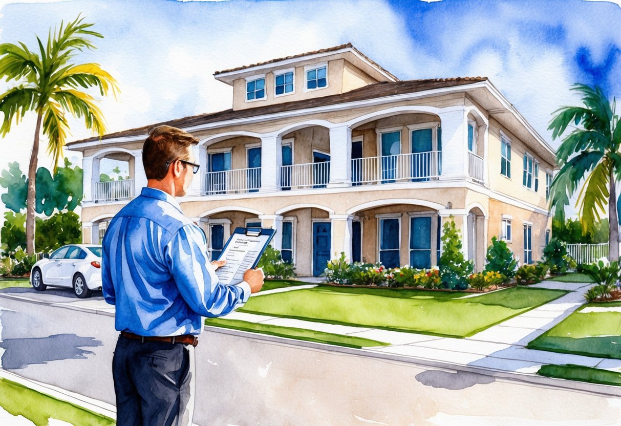 A property manager oversees maintenance and tenant relations for a Sarasota, FL real estate investment, ensuring the property's profitability and upkeep