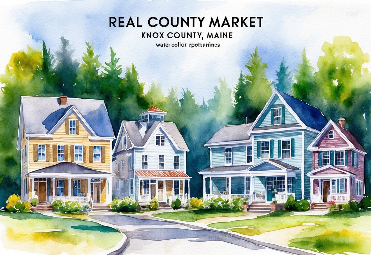 A bustling real estate market in Knox County, Maine, with various properties and investment opportunities