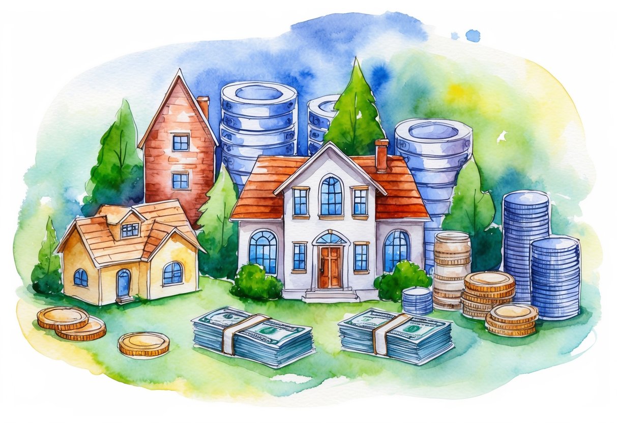 A diverse portfolio of real estate, bonds, and alternative investments, such as art or collectibles, generating income