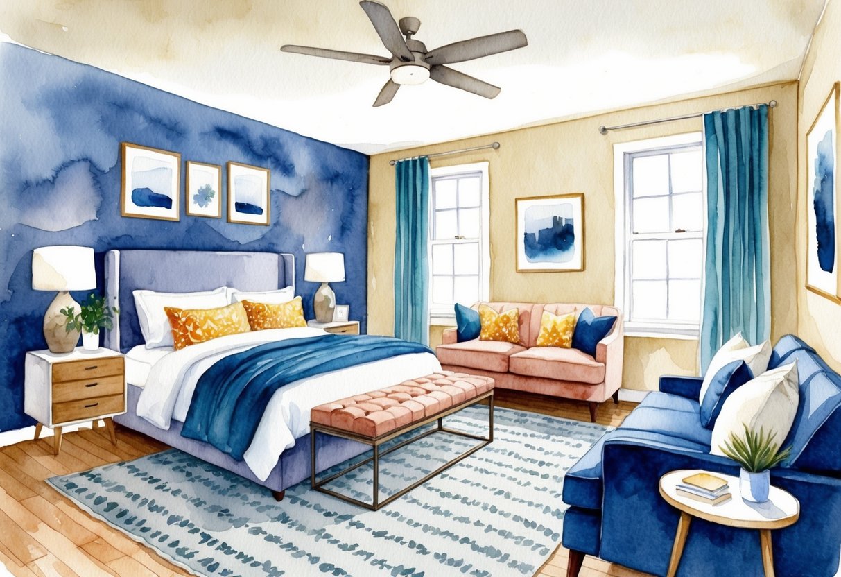 A cozy spare room transformed into a stylish short-term rental, complete with modern furnishings, a comfortable bed, and a welcoming atmosphere
