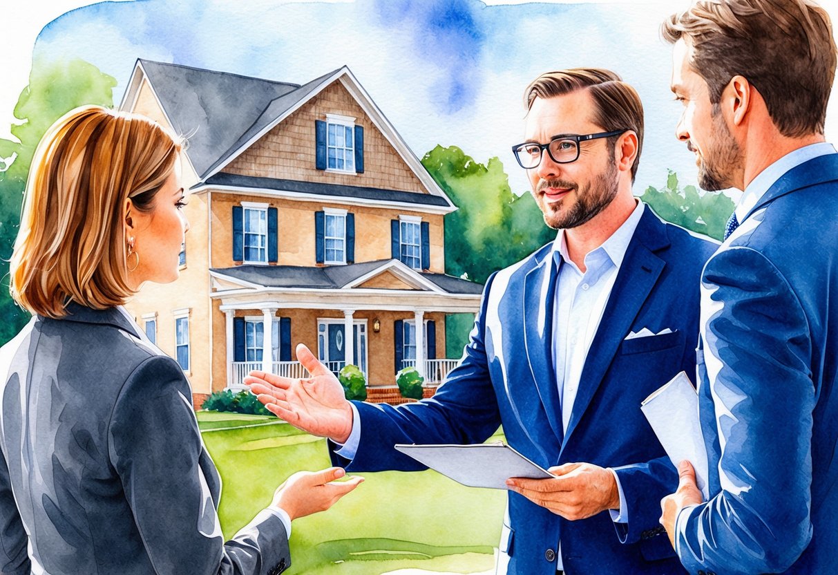 A real estate expert in Tupelo, MS gives professional advice to a client, discussing investment opportunities and potential properties