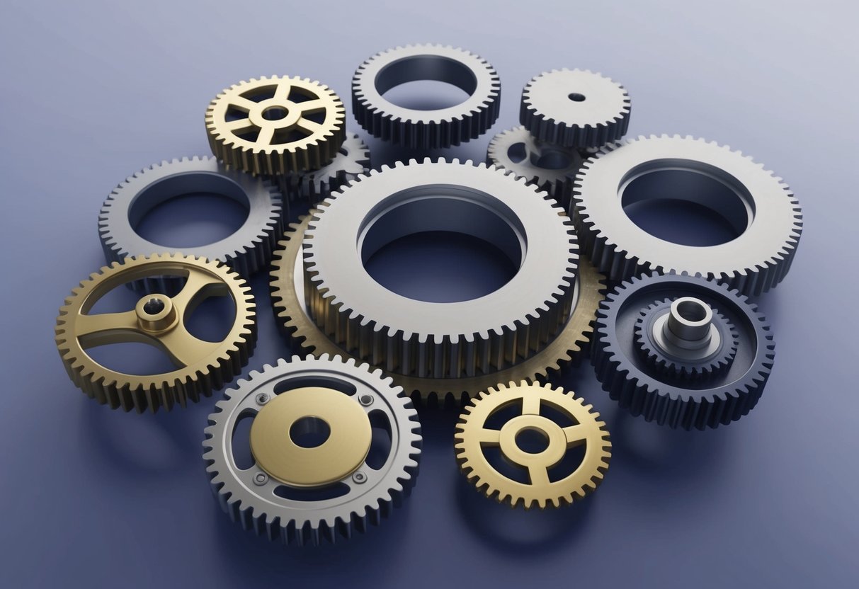A group of interconnected gears and cogs, each one adjusting and repositioning itself to fit seamlessly with the others, symbolizing adaptability and restructuring in joint ventures