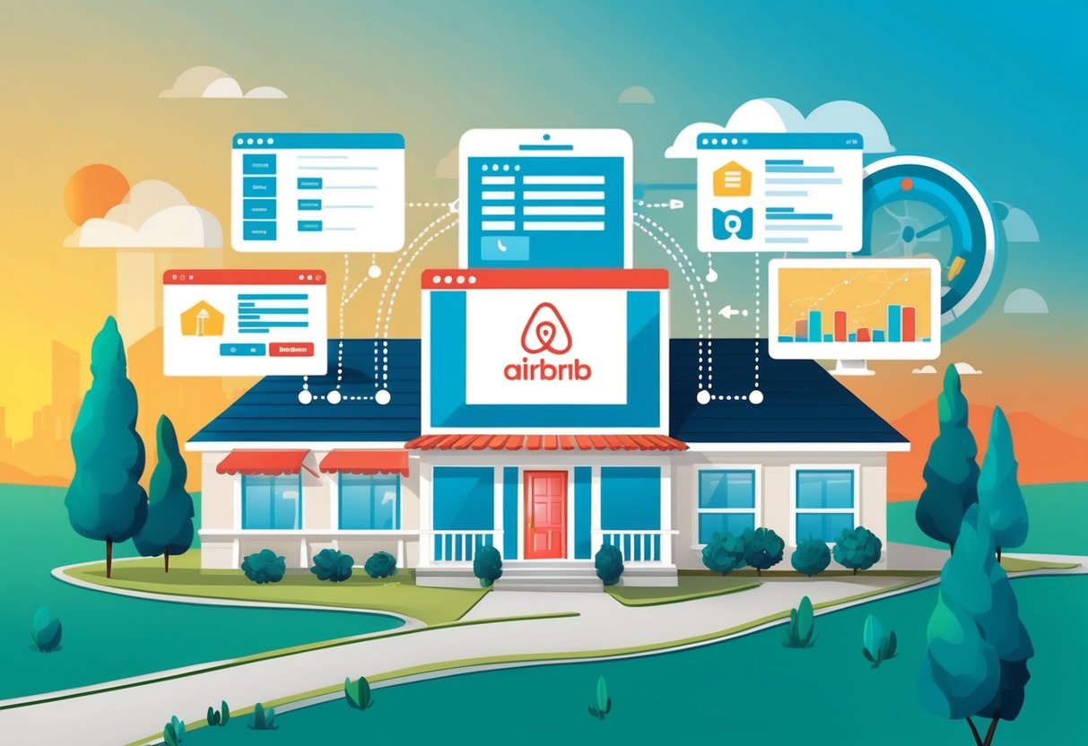 An Airbnb property's operations being automated through channel management software