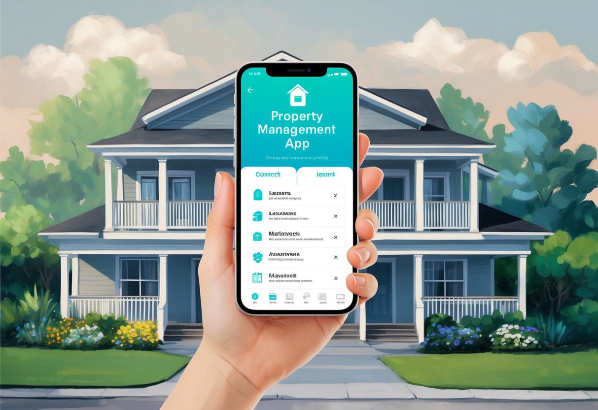 A property management app connects landlords, tenants, and vendors for seamless communication and maintenance coordination