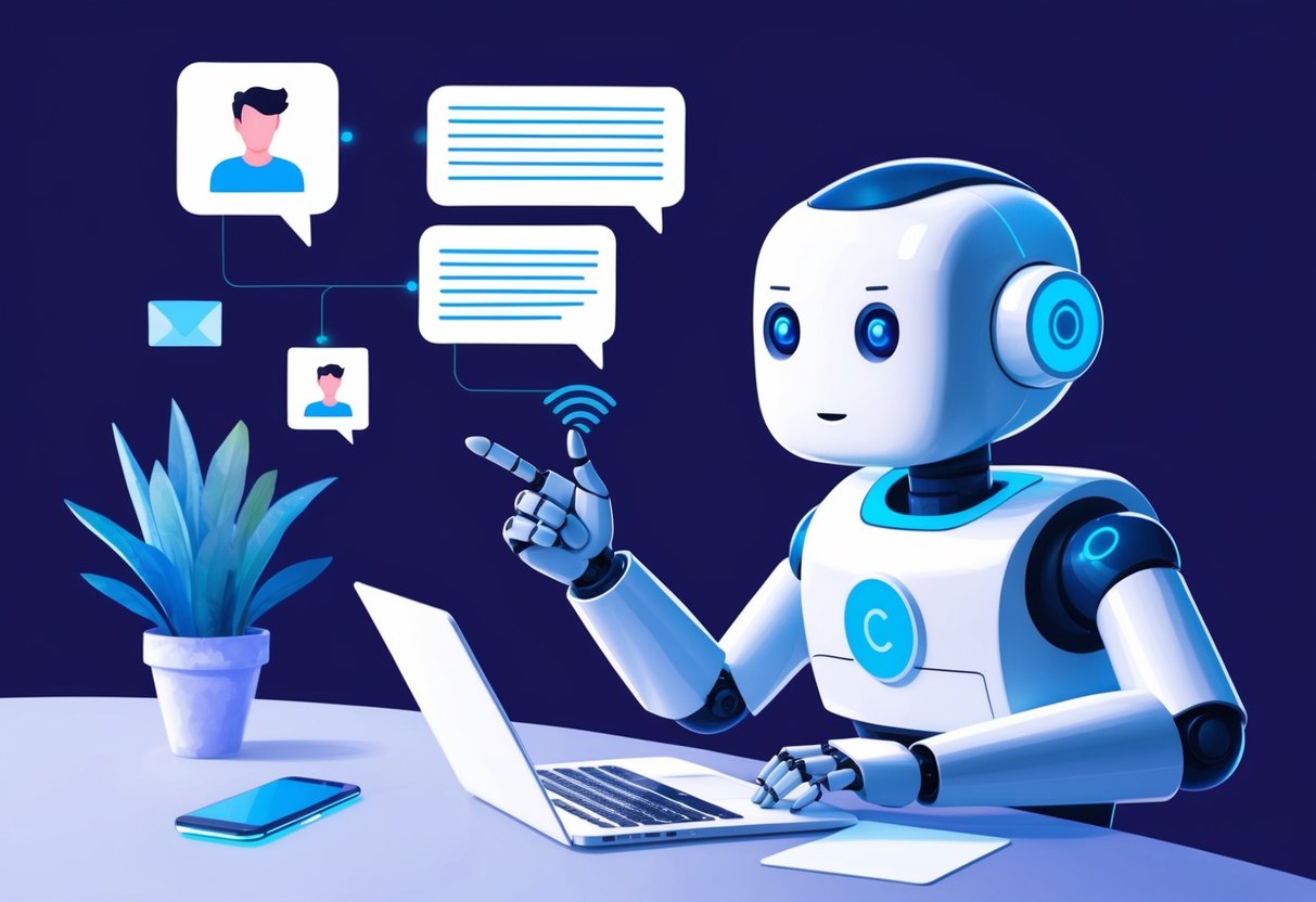 A chatbot engaging with potential leads, capturing contact information, and managing follow-up interactions for passive income businesses