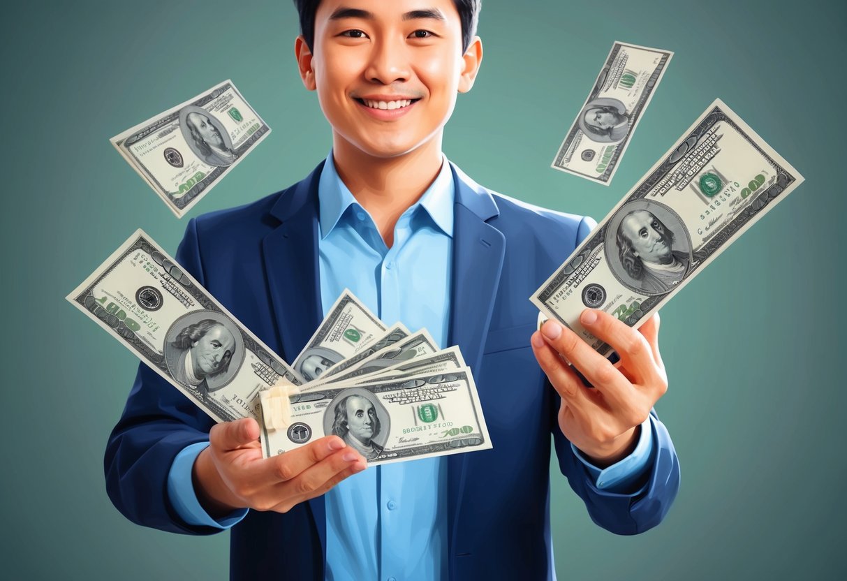A person donating stocks to a charity, receiving tax benefits