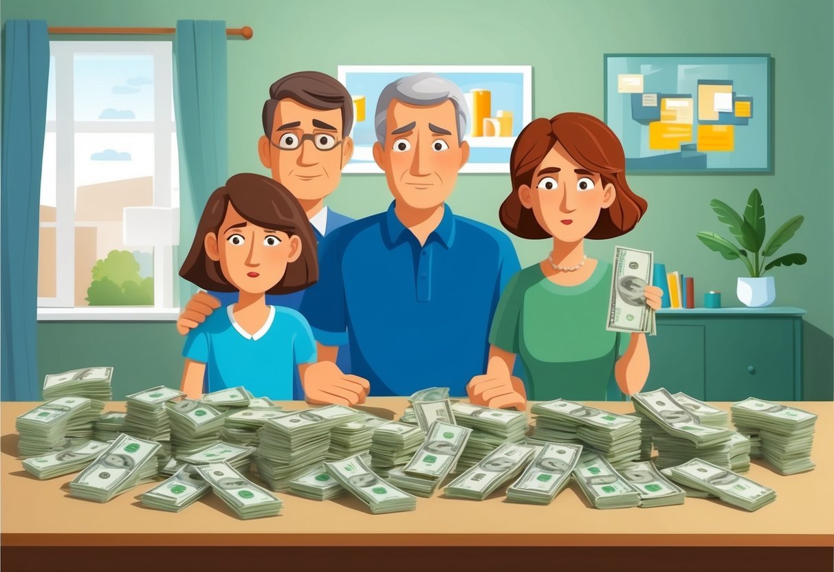 A middle-class family struggles to save money as bills pile up, retirement plans seem out of reach